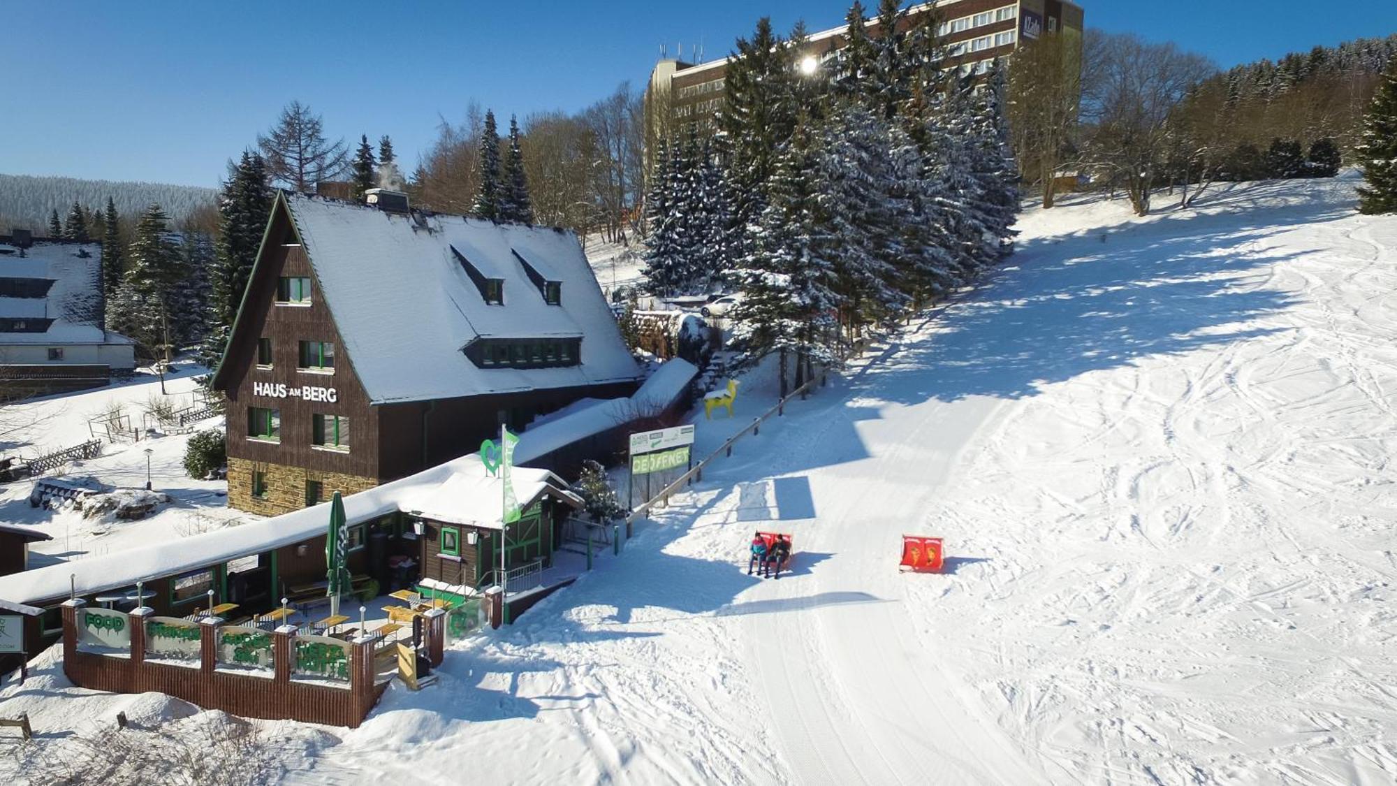 Haus Am Berg - Pension Direkt Am Skihang Oberwiesenthal Eksteriør bilde